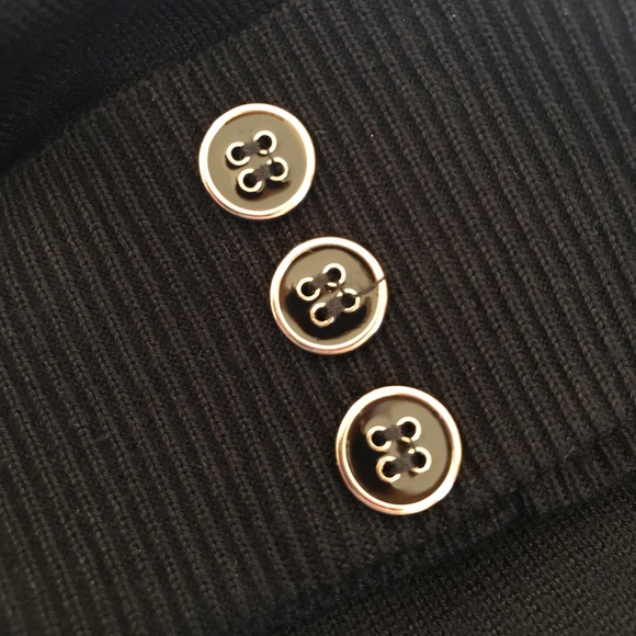 Cardigan Rolled Sleeve Gold Buttons - Picture 3 of 5